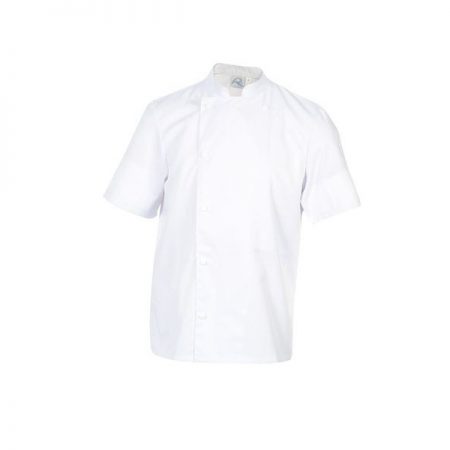VESTE CUISINE MADRAS BLANC