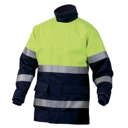 POLYESTER ENDUIT PU / FIBRE ANTISTATIQUE PARKA PROTECTRICE HAUTE VISIBILITE